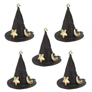 Ningyiyan pour mini épingles de cheveux de chattes de sorcière, 5pcs mignons pinces pour les vacances de Noël du Nouvel An d'Halloween, pour la décoration des cheveux pour enfants (baxiaoguangbxg, neuf)