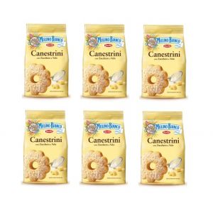 Mulino Bianco Canestrini Lot de 6 biscuits enrobés de sucre 200 g (Italiaen Gourmet UK Ltd, neuf)