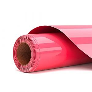 Asoway Flex Thermocollant pour Tissu Néon rose, Vinyl Thermocollant HTV Rouleau 30,5 X 305CM Flex Thermocollant transfert Film Plotter Pour DIY t-shirts, sacs et autres tissus (rose fluorescent) (LZS Commerce international, neuf)