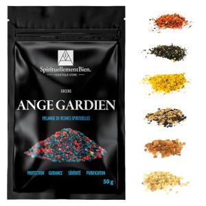 Encens Anges Gardien r&eacute;sine Sacr&eacute; & Authentique en Grain 50gr pour Fumigation Brule Parfum ou Encensoir Protection, Guidance, S&eacute;r&eacute;nit&eacute;, Purification - Alternative Encens Baton-Cone (Spirituellement Bien, neuf)