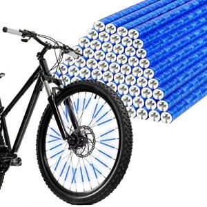flintronic 48pcs Réflecteur de Rayon de Vélo, Tubes Réflecteurs pour Rayons de Vélo Visibilité à 360°, Coloré Réflecteur de Roue de Bicyclette Rayons Réfléchissants Tous Rayons de vélo Standard (flintronic®-eu, neuf)