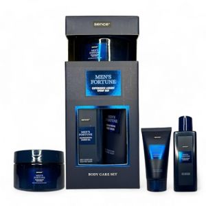 Set de soin du corps pour homme Good Fortune, gel douche, gel douche et gommage corporel - Kit de 3 pièces idéal pour offrir (Humanus Store, neuf)