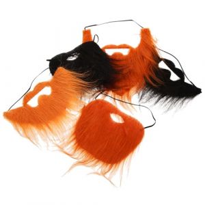 FOMIYES 5pi&egrave;ces Fausse Moustache Halloween Barbe Cosplay Artificielle Moustache Fausse Pour D&eacute;guisement Accessoire De F&ecirc;te (Family&Personal, neuf)
