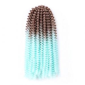 Extensions de cheveux synthétiques tressés au crochet torsadé de 8 pouces Marron Bleu Violet Rose Bomb Passion Twist Locs(B11) (MAOXINBAIHUO, neuf)