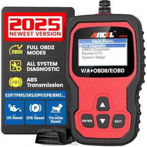 ANCEL VD500Pro Tout Système Scanner Diagnostic Auto pour Volkswagen VW Audi Skoda Seat Lecteur OBD2 EPB ABS SRS Remise à Zéro Vidange Moteur et des Plaquettes à Frein et de Position du Papillon (Toptool FR, neuf)