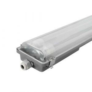 Ledvion - Armature LED TL, 60CM, 2X 7 Watts, 4000K, 1120 Lumens, IP65, Incl. Tube LED 160 Lm/W & Fixations en Inox (Ledvion, neuf)