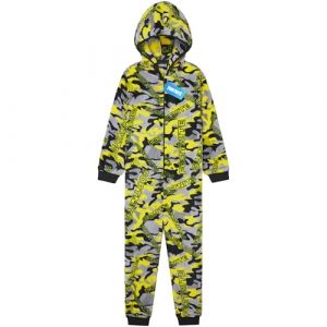 Get Trend Fortnite Grenouillere Adolescent Garcon Combinaison Enfant Pyjama Combinaison Polaire avec Capuche Idée Cadeau Gamer (9-10 Ans, Jaune Camo Fortnite) (Get Trend., neuf)