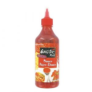 Sauce Aigre-Douce 455ML Exotic Food - Non-pimentée - Authentic Thai - Pour plats chauds et froids, facile à cuisiner (Lot de 2 bouteilles) (Bo Time - Direct Fabricant, neuf)