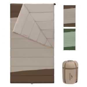 Naturehike YC Sac de Couchage 2 Personnes Sac de Couchage de Couverture 3-4 Saisons pour Adultes Enfants Chaud Lavable Portable Sacs de Couchage en Coton pour Le Camping, Les Voyages (Naturehike Europe Store, neuf)
