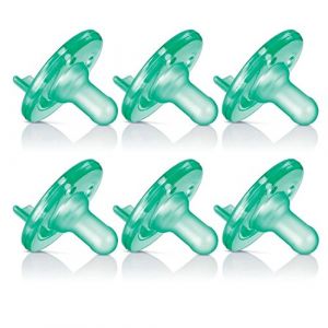 Philips AVENT BPA Free Soothie Pacifier, Green, 3+ Months, 6 pack by Philips (English Manual) (Gorgeous Result, neuf)