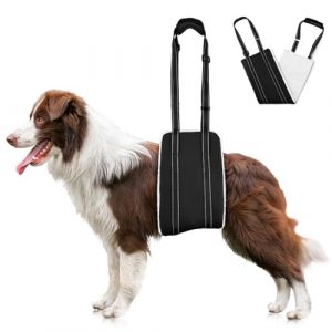 AOOHA Harnais pour Chien Handicap&eacute;, Harnais r&eacute;glable pour Chien, Aide &agrave; la Marche, Cuir PU Imperm&eacute;able et Anti-Salissure et Mat&eacute;riau Doux et Moelleux, Convient aux Chiens &acirc;g&eacute;s et handicap&eacute;s (Yoo-uTu, neuf)