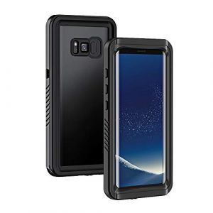 Lanhiem Coque pour Samsung S8, [IP68 &Eacute;tanche & Antichoc] 360 Protection Integrale Double Renforc&eacute; Waterproof Etui Antipoussi&egrave;re Incassable Housse Compatible avec Samsung Galaxy S8, Noir (LanhiemDirect FR, neuf)