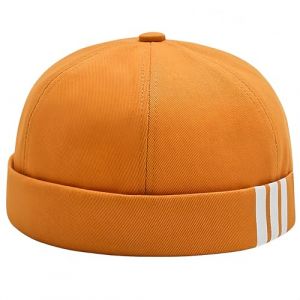 Bonnets Homme Hiver Bonnet De Nuit Homme Femme Homme Adapt&eacute; Bonnet Docker en Adjustable Docker Hat Casquette sans Visiere Rolled Cuff Brimless Hat Bonnet Marin Beanie Worker Caps Homme Bonnet (YUNIAN-Direct, neuf)