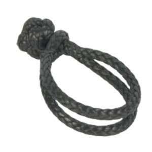 Manille de cordage D-2 en Dyneema, 6 mm, noire, charge de rupture de plus de 3000 kg (NewMarine, neuf)