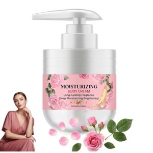 Lotion pour le corps &agrave; la rose profonde, &eacute;claircissante, parfum longue dur&eacute;e, lotion hydratante et &eacute;claircissante pour le corps, absorption rapide, s&eacute;rum corporel hydratant pour peaux s&egrave;ches (1 pi&egrave;ce) (一嗨购, neuf)