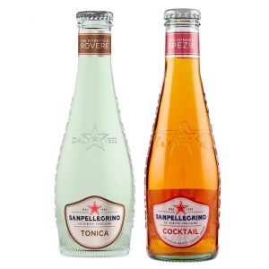 San Pellegrino Lot de 48 boissons sans alcool pour cocktail + bouteille en verre jetable Tonica Rovere 20 cl (LITTLE ITALY SRL, neuf)