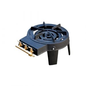 KZ Garden - R&eacute;chaud Gaz Camping 4 Pieds 8,6KW Traiteur 3 Bruleurs Gaz Butane ou Propane Fonte v&eacute;ritable (Univers Du Pro, neuf)