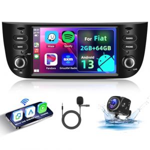 Hodozzy 2GB+64GB Android 2 din Autoradio pour Fiat Punto 2010-2016/pour Fiat Linea 2012-2015 avec CarPlay Android Auto, 6,2 Pouces &Eacute;cran Tactile Radio Bluetooth GPS WiFi FM/RDS Radio Canbus+Camera (Hodozzy Store, neuf)
