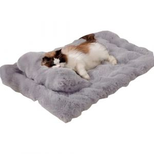 Panier Plat pour Chat - Lavable antid&eacute;rapant avec Oreiller Amovible,Coussin Chauffant Chat et Panier Caisse Chien | pour Petit Moyen Grand Chiot Chaton Int&eacute;rieur Maison Canap&eacute; Sol Caisse Chenil Hiver (enshizhoushunjinshangmaoyouxiangongsi, neuf)