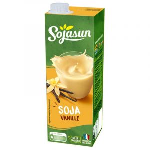 SOJASUN Boisson Au Soja Vanille Bio - Alternative Lait 100% Végétale Sans Lactose - 1L Brique Prisma Facile À Verser - Parfait Pour Les Smoothies Et Les Rec - Lot De 4 - Vendu Par Lot (Marché Parisien, neuf)