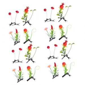 NULYLU 40pièces Lot De Pinces à Cheveux Forme De Plante Accessoires Pour Cheveux De Filles Pince à Forme De Pousse De Soja (Kopouy, neuf)