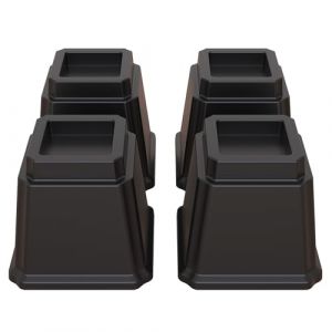 Lutown-Teen Rehausseurs de lit 10,2 cm, rehausseurs de meubles robustes pour canap&eacute;s, rehausseurs de chaise, rehausseurs de canap&eacute;, rehausseurs de table, lot de 4, noir (Lutown-Teen, neuf)