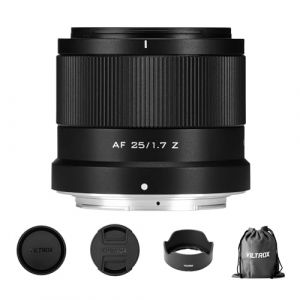 VILTROX Objectif APS-C 25 mm f/1,7 Z Mount APS-C 25 mm F1.7 Auto Focus STM Grande ouverture Compatible avec les appareils photo Nikon Z Mount Z5 Z50 Z5 Z6 Z6II Z7 Z7II ZFC Z30 Z9 Z8 Z6III (XINGYING, neuf)