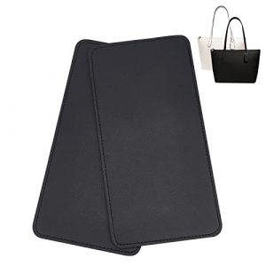 PH PandaHall 2pcs Fond de Sac en Cuir PU Noir, Insert de Panneau de Doublure de Sac pour Sac à Dos fourre-Tout en Cuir Sac à Main Sac à bandoulière Sac de Voyage cosmétique, 15x30cm (PandaHall FR, neuf)