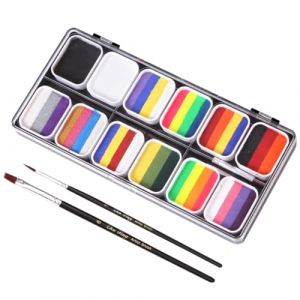 NUOBESTY 1 Ensemble De Peinture Pour Le Visage Lavable Pochoirs De Peinture Pour Le Visage Peintures D'Halloween Kit De Peinture Pour Le Visage Pochoirs De Peinture Pour Le Visage (Sarah Zou, neuf)