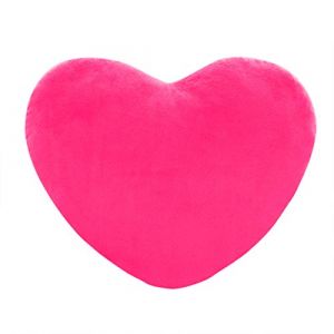 Coussin Coeur, Coussin en Forme de Coeur Rose vif, Oreiller Coeur Coussin Décoratif en Peluche, Peluche Coeur Coussin Canape Convient pour Les Salon lit Chambre d'enfant Decoration Chambre 20 CM (⭐⭐⭐⭐⭐KQIVAM (Arrivée dans 5-12 jours), neuf)