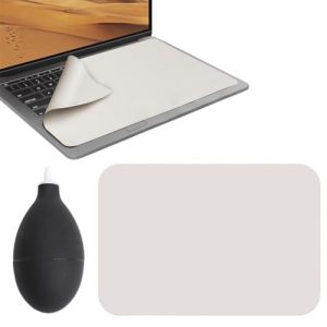 GHPKOTW Protection Clavier Ordinateur,Protection d'&Eacute;cran de Clavier Doublure et Chiffon de Nettoyage Portable Compatible avec MacBook Pro 13"/14"/MacBook Air 13",Avec une boule noire de d&eacute;poussi&eacute;rage (ZBr4469, neuf)