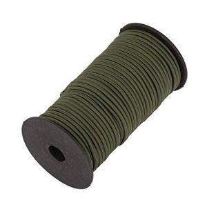 Cordon élastique vert olive de 4 mm, 50 mètres - Corde élastique extensible et durable pour kayaks, poteaux de tente, sacs à dos, projets de bricolage, couture, bateau, vélo et utilisation en (Event Decor Shop, neuf)