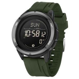 Biewo Montre Militaire Sportive pour Homme, Montre Digitale Tactique Homme, &Eacute;tanche 5ATM, Montre Fitness avec Boussole, M&eacute;tronome, Compteur de Calories, Podom&egrave;tre, Chronom&egrave;tre, Montre de Course (BIEWO, neuf)