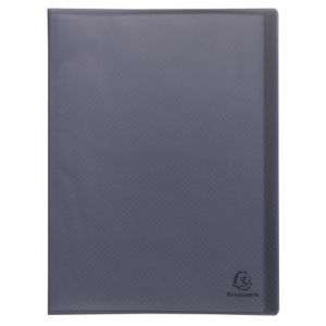 Exacompta - Réf. 78531E - Carton de 15 Protège-documents Opak recyclés - 30 pochettes grainées - 60 vues - pour format A4 - couverture souple en PP 4/10ème semi opaque - noir (OFFICE24_7 F, neuf)