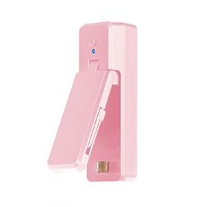 Mini machine à souder 2 en 1 avec cutter, machine à sceller pour réfrigérateur avec adsorption magnétique, stockage des aliments, sacs en plastique, sacs à copeaux (rose) (SUNMING, neuf)