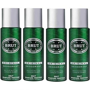 Brut - Déodorant - Original - Efficacité Longue Durée - Lot de 4 x 200 ml (Nikilko2017, neuf)