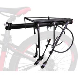 comingfit® 140kg capacité Ajustable vélo Bagages Cargo Rack-Super Forte Mise à Niveau vélo Bagages Carrier 6-Strong-Leg vélo Cargo Carrier (Saturoll, neuf)