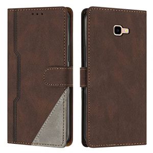 Coque pour Galaxy A3 2017, Housse en Cuir PU Portefeuille, Etui de Protection &agrave; Rabat Magn&eacute;tique Coque pour Samsung Galaxy A3 2017, Marron (JZhou Store, neuf)