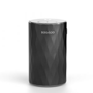 DOQASOO Diffuseur d'huile essentielle sans eau - Texture m&eacute;tallique en aluminium, n&eacute;bulateur &agrave; batterie silencieuse 96H, diffuseur d'aromath&eacute;rapie portable avec minuterie et 4 niveaux de brume - 20 ml (MIANLI, neuf)