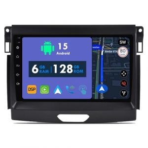 RoverOne Autoradio GPS pour Ford Ranger 2016 2017 2018 2019 Carplay Android St&eacute;r&eacute;o Bluetooth Navigation Satellite (Rover One, neuf)