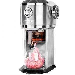 GASTROBACK Machine à granité pour la maison - Machine à glace - Pour cocktail glacé, cônes de neige, granité et glace pilée - Épaisseur de râpe et quantité de remplissage réglables (deltatecc, neuf)