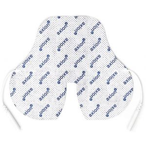 Électrode cervicale ou nuque axion | Patch 13x11 cm pour électrostimulateur TENS et/ou EMS réutilisables et autocollants avec connexion filaire de 2 mm (axion France, neuf)