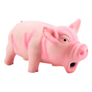FTVOGUE Jouet à Mâcher pour Chien, Mignon Cochon Grognement Latex Jouets pour Chiot (01) (Astyer-K, neuf)