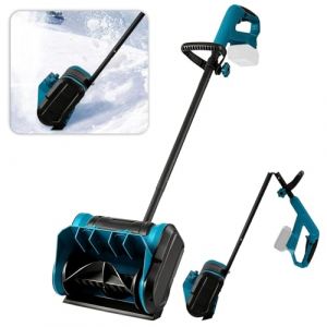 Roadtime Fraise à neige sans fil pour batterie Makita 18 V (sans batteries), déneigeuse sans balais 1000 W, brosse à neige sans fil 3300 tr/min, poignée de pelle à neige 1,3 m, portée de lancer 8 m (wzxeugo, neuf)