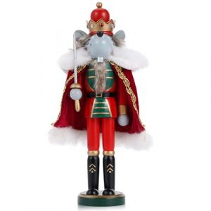 VorFor Casse Noisette Noel Puppe,30cm Figurine, Nutcracker Christmas,Casse Noisette en Bois(Le Roi des Rats D'escrime),D&eacute;coration De No&euml;l &agrave; l'int&eacute;rieur,Un Excellent Cadeau De (VorFor, neuf)