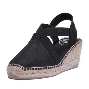 Espadrille Femme en Coton - TER - Noir, 38 EU (1 - ChaussurePourToi&Moi, neuf)