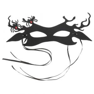 DEARMAMY Masque Araign&eacute;e Pour Halloween Demi-masque Gothique Dentelle Masque De Chauve-souris Pour D&eacute;guisement Masqu&eacute; Pour F&ecirc;te Effrayant (Liiane, neuf)