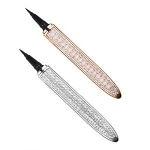 Beaupretty Crayons Eye-liner Autocollants &agrave; Paillettes Et Diamants 2 Pcs, Waterproof, S&eacute;chage Rapide, Pour Femmes, Contour Des Yeux, Maquillage Sans Colle, Couleur Rose Dor&eacute; Nacr&eacute; (kiLIHK, neuf)