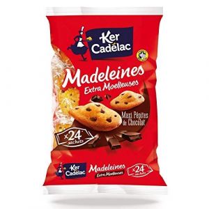 KER CADELAC - Madeleines Maxi Pépites De Chocolat Extra Moelleuses 600G - Lot De 3 - livraison offerte (IC-Boutique, neuf)