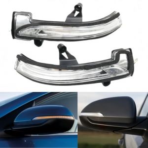MengZJ Clignotants pour R&eacute;troviseur, pour KIA Rio 2009-2021 Indicateur de Clignotant Ensemble, Accessoires de R&eacute;troviseur 876141E500 876241W000 87624H9000,Left-2018-2020 (ZIJIEDAMAI, neuf)